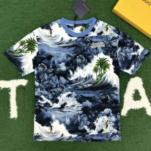 루이비통 [잔디집] 반팔 티셔츠 열대 프린트