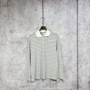 미우미우 [사슬공장] 폴로 티 로고 스트라이프