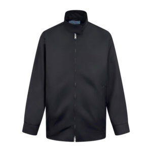 프라다 【잔디집2】 트라이앵글 로고 백 리나일론 집업 자켓（세븐）