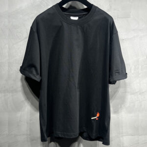 보테가베네타 파마 코튼 반팔 티셔츠 성냥 자수