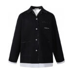 미우미우 【잔디집2】 니트 앤 포플린 셔츠（세븐）