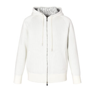 디올 【잔디집2】 오블리크 캐시미어 니트 후드 집업（세븐）