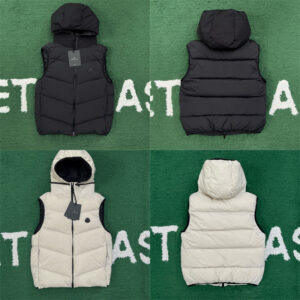 몽클레어 【잔디집】 Guersac 게르삭 퀼팅 후드 다운 패딩 베스트 조끼（레어）