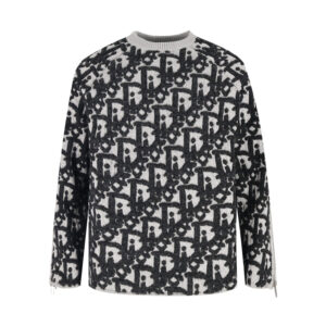 디올 【잔디집2】 25fw 오블리크 니트 스웨터（세븐）