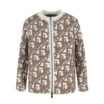 디올 【잔디집2】 25fw 오블리크 니트 집업 가디건（세븐）