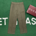 구찌 【잔디집】 GG 자카드 저지 팬츠（레어）