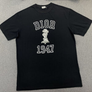 디올 [TJ공장] 1947 바비 캐주얼 반팔 티셔츠 블랙