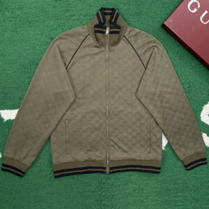 구찌 【잔디집】 GG 자카드 저지 집업 자켓（레어）