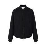 미우미우 【잔디집2】 로고 캐시미어 울 블루종 자켓（세븐）