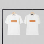 루이비통 【YD공장】 VVN 크루넥 반팔 티셔츠 패치 숏 슬리브드 코튼