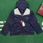 구찌 【잔디집】 패치 나일론 트윌 자켓（레어）