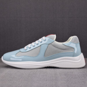 프라다 [ZG공장]  아메리카 컵 스니커즈 셀레스테/실버