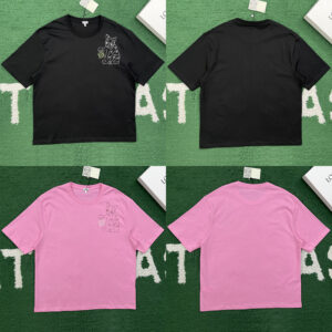 로에베 【잔디집】 x 루이스 웨인 퓨처리스트 캣 루즈 핏 코튼 티셔츠 (레어)