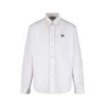 미우미우 【잔디집2】 로고 자수 롱 슬리브 셔츠 (세븐)