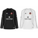 발렌시아가 【잔디집2】 사커 오버사이즈 롱 티셔츠（세븐）