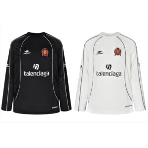 발렌시아가 【잔디집2】 사커 오버사이즈 롱 티셔츠（세븐）