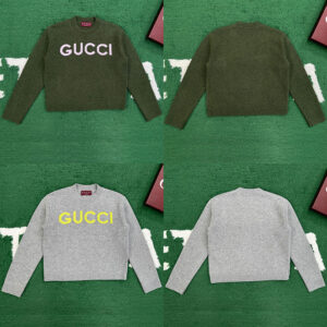구찌 【잔디집】 인타르시아 울 탑 스웨터（레어）