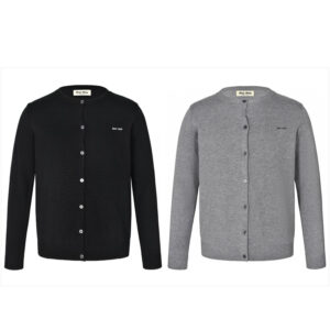 미우미우 【잔디집2】 캐시미어 니트 가디건（세븐）