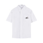 디올 【잔디집2】 (세븐) Couture 꾸뛰르 은방울꽃 자수 반팔 셔츠