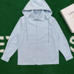 로에베 【잔디집】 코튼 후드 오버셔츠（레어）