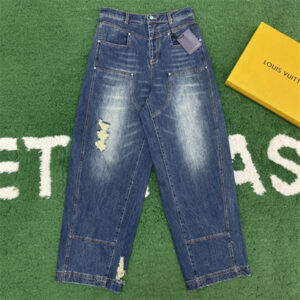 루이비통 [잔디집] 워크웨어 팬츠 워시드 파티나 워싱 데님