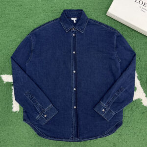 로에베 [잔디집] 아나그램 셔츠 데님