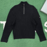 발렌시아가 【잔디집】 립 하프 집업 니트 스웨터（레어）