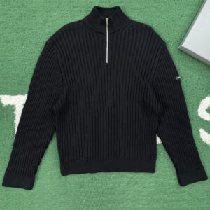 발렌시아가 【잔디집】 립 하프 집업 니트 스웨터（레어）