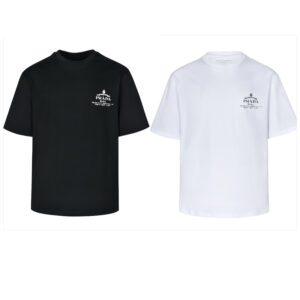 프라다 【잔디집2】 로고 레터링 반팔 티셔츠（세븐)