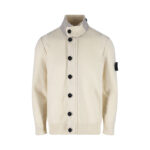 스톤아일랜드 【잔디집2】 (세븐) 와펜 하이넥 버튼 니트 스웨터