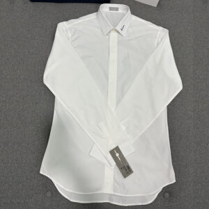 디올 [TJ공장] 자수 셔츠 화이트 코튼 포플린