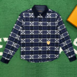 루이비통 【잔디집】 다미에 플래드 플란넬 셔츠 (레어)