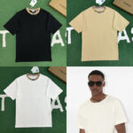 버버리 【잔디집】 코튼 체크 트리밍 티셔츠 (레어)