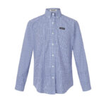 미우미우 【잔디집2】 패치 로고 체크 셔츠  (세븐)