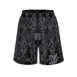 루이비통 【잔디집2】 LV 아라베스크 모노그램 프린트 슬리브드 실크 반바지（세븐)