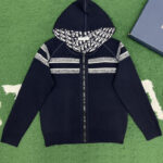 디올 [잔디집] 오블리크 리버서블 지퍼 후드 캐시미어