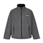 미우미우 【잔디집2】 24FW 플리스 집업 자켓 그레이 (세븐)