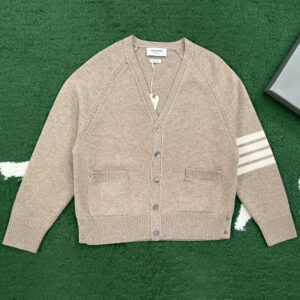 톰브라운 【잔디집】 4-Bar 사선완장 셰틀랜드 울 V넥 가디건 (레어)