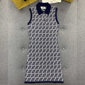 펜디 [TJ공장] FF 폴로 민소매 니트 원피스