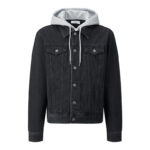 셀린느 [잔디집2] 24FW 로그 데님 워시 차콜 후드 자켓