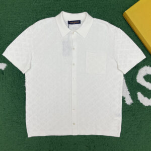 루이비통 [잔디집] 2컬러 모노그램 포인텔 코튼 숏슬리브 셔츠