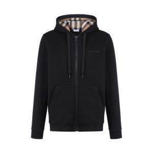 버버리 【잔디집2】 체크 코튼 블렌드 후드 집업 탑（세븐）