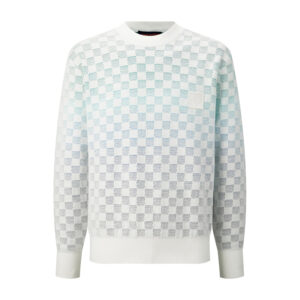 루이비통 【잔디집2】 다미에 그라데이션 자카드 풀오버 니트 스웨터 (세븐)