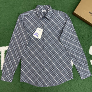 버버리 【잔디집】 체크 코튼 셔츠 (레어)