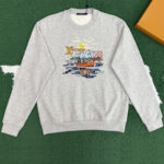 루이비통 【잔디집】 엠브로이더드 스웨트셔츠（레어）