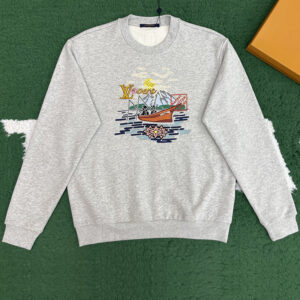 루이비통 【잔디집】 엠브로이더드 스웨트셔츠（레어）