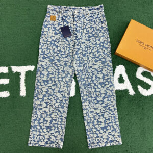 루이비통 【잔디집】 x 니고 자카드 데님 팬츠（레어）