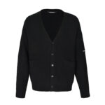 발렌시아가 【잔디집2】 러버라이즈드 V넥 로고 가디건（세븐）