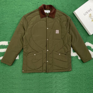 로에베 【잔디집】 테크니컬 쉘 코듀로이 패딩 오버셔츠 (레어)