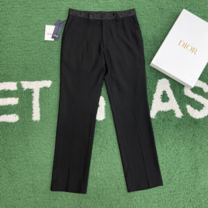 디올 【잔디집】 오블리크 울 트윌 벨트 팬츠（레어）